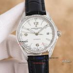 AAA Copy TW Factory Vacheron Constantin White Diamond Bezel Black Leather Strap Watch (1)_th.jpg